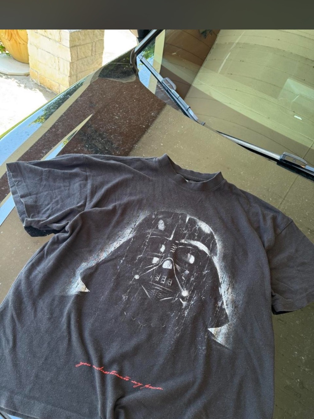 Darc Sport x Star Wars Black Short Sleeve Tee with Graphic Helmet